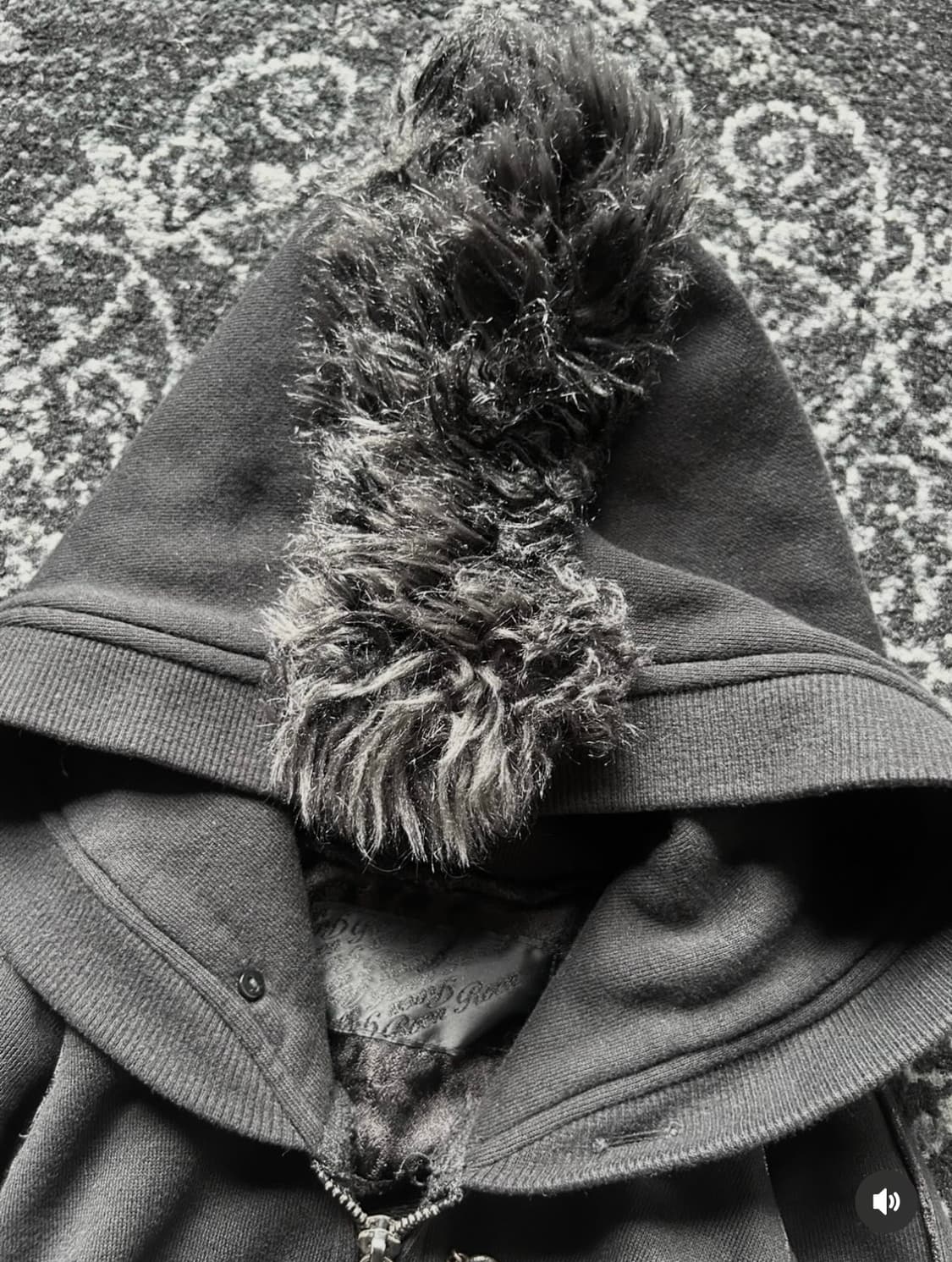 Roen rare black mohawk hoodie 상품이미지4