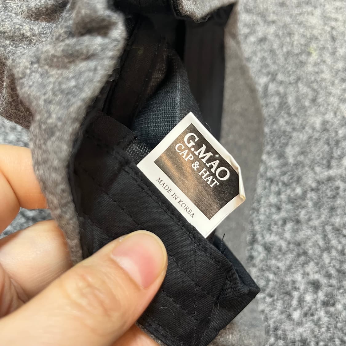 빈티지 울 헌팅캡 그레이 상품이미지4