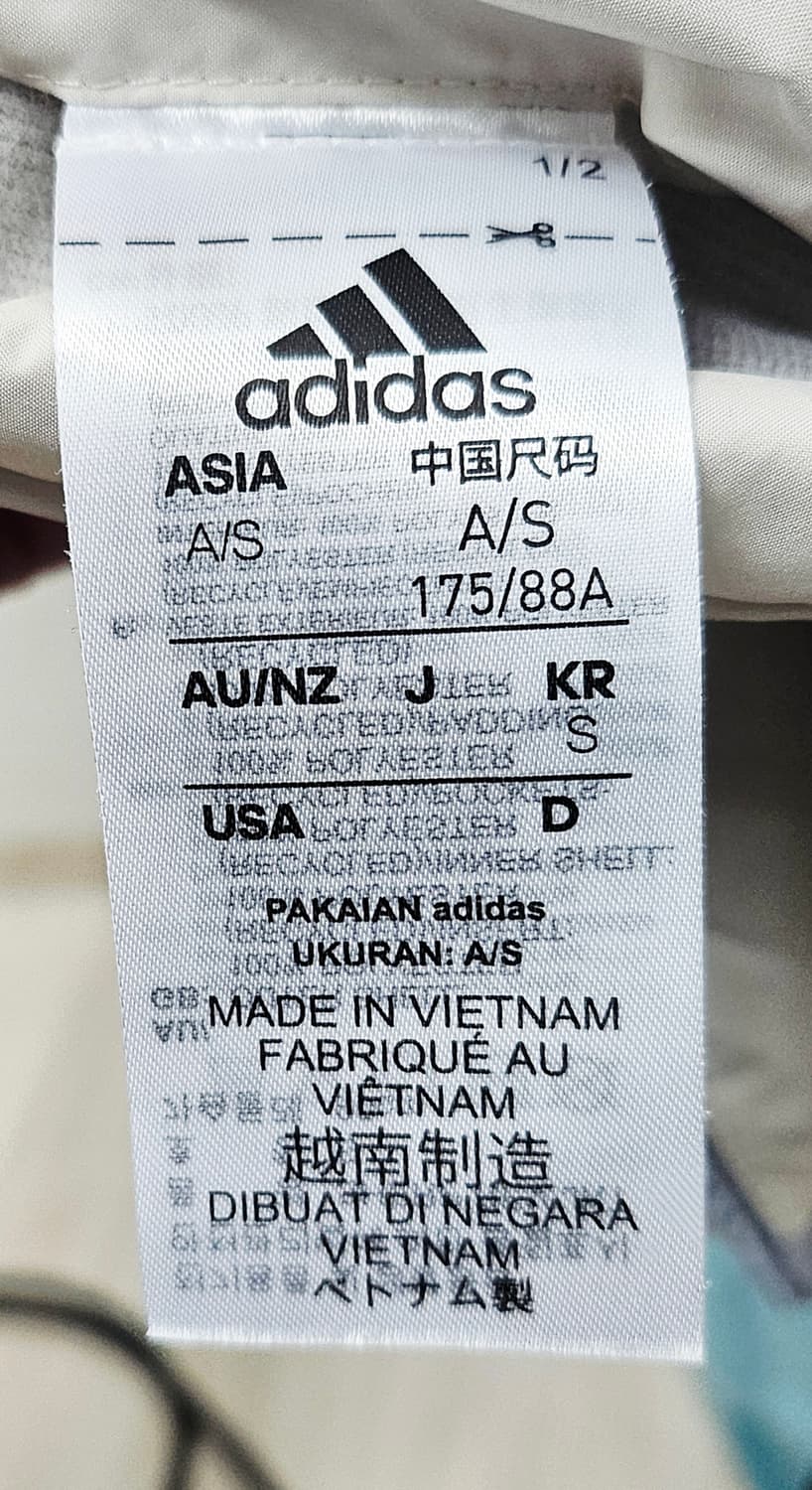 (90~95)S ☆초대장급☆아디다스 리버시블[스카이블루] 쉐르파후리스점퍼 상품이미지2