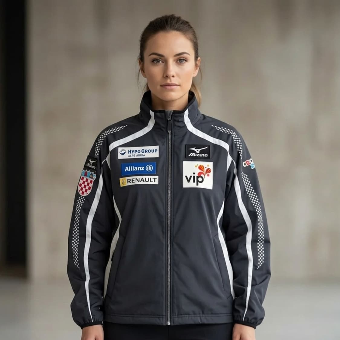 미즈노 크로아티아 스키 바람막이 윈드브레이커 L 100~105 상품이미지1