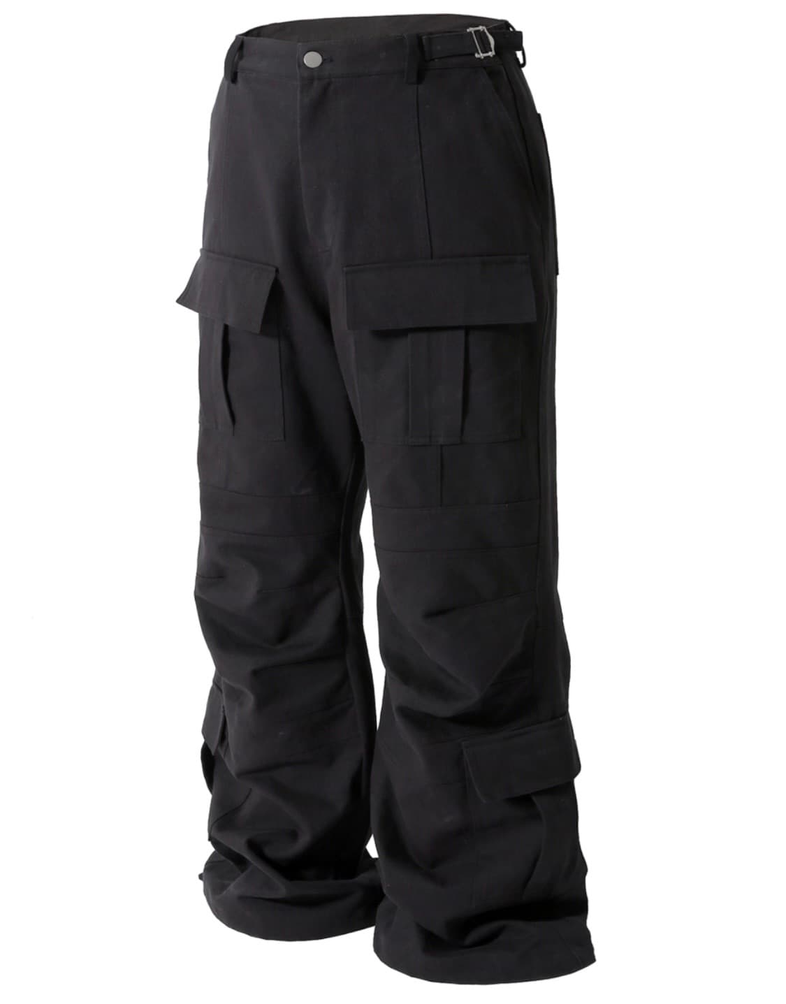 로어링라드 플레어 카고 팬츠 블랙 상품이미지4