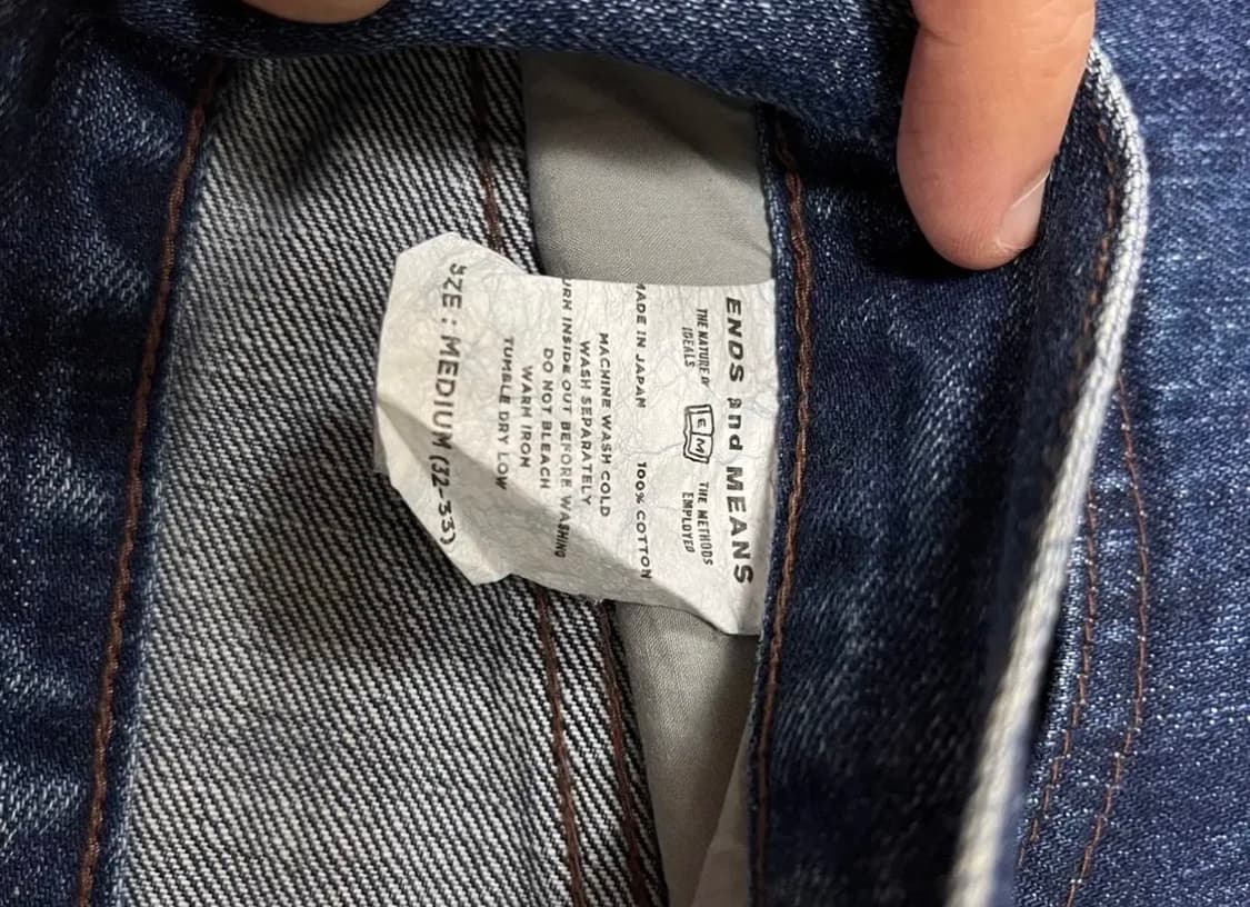 ends and means 엔즈앤드민즈 데님 M 상품이미지2