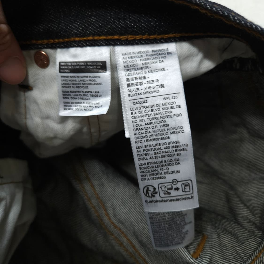 리바이스 501 리지드 데님 팬츠 32/32 상품이미지6