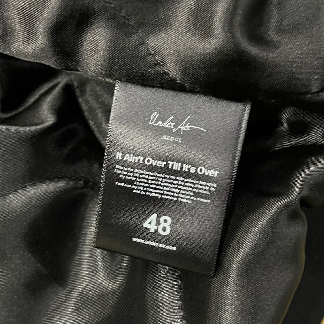 [정품/48] 언더에어 자수 벨벳 스카쟌 자켓 b18 상품이미지7