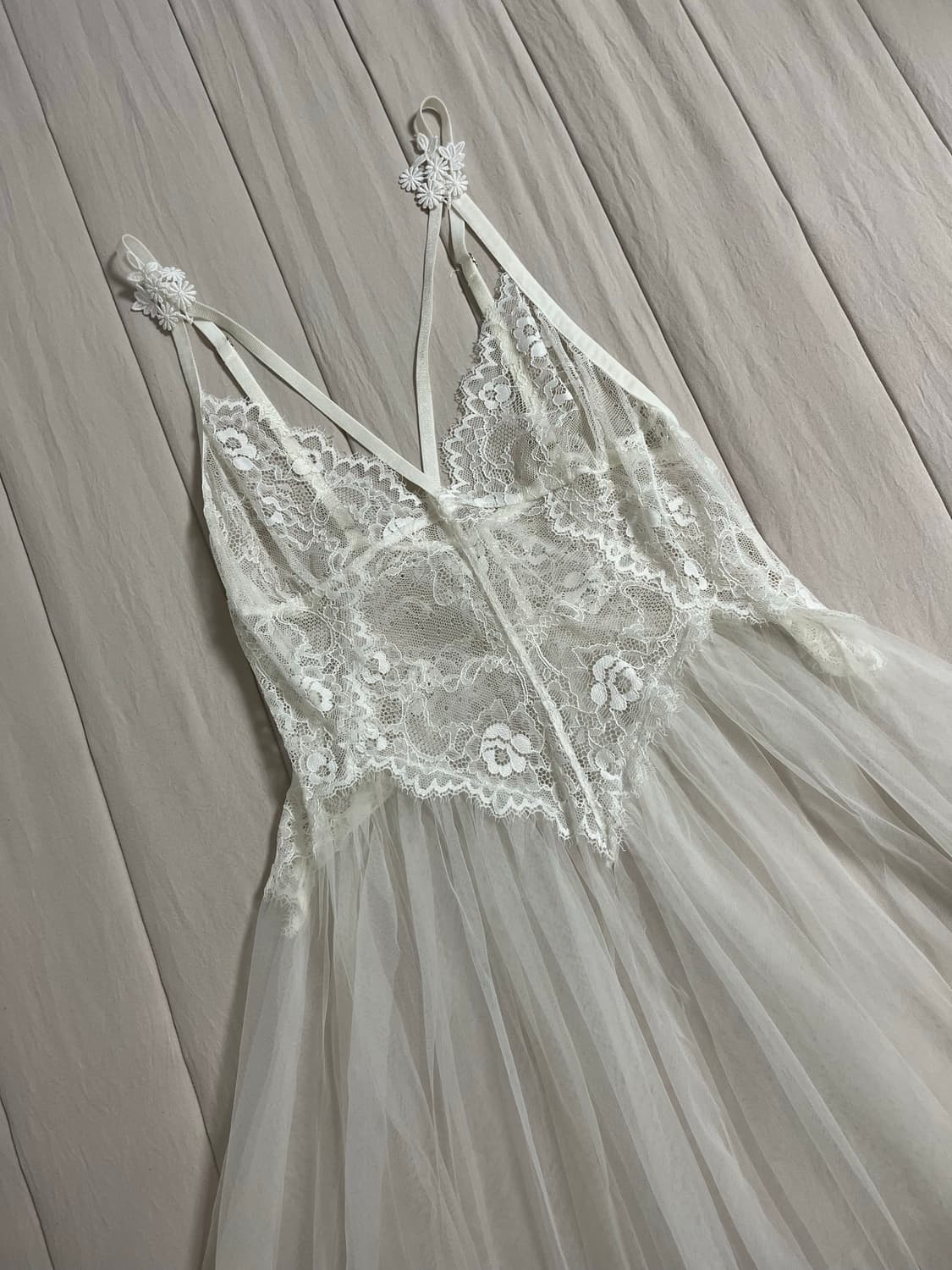 빈티지 화이트 페어리 레이스 슬립 원피스 상품이미지5