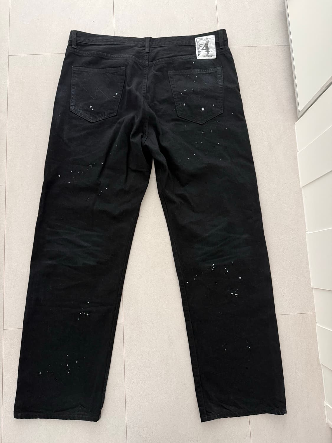 네이버후드 BW 워시드 DP 베이식 팬츠 블랙 xl 상품이미지2