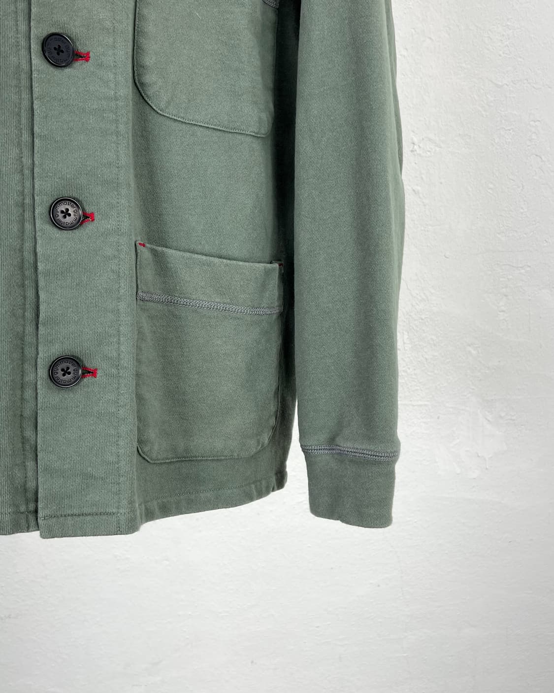 짐 마스터 다이드 그린 미시건 커버올 코튼 셔츠 자켓 상품이미지5