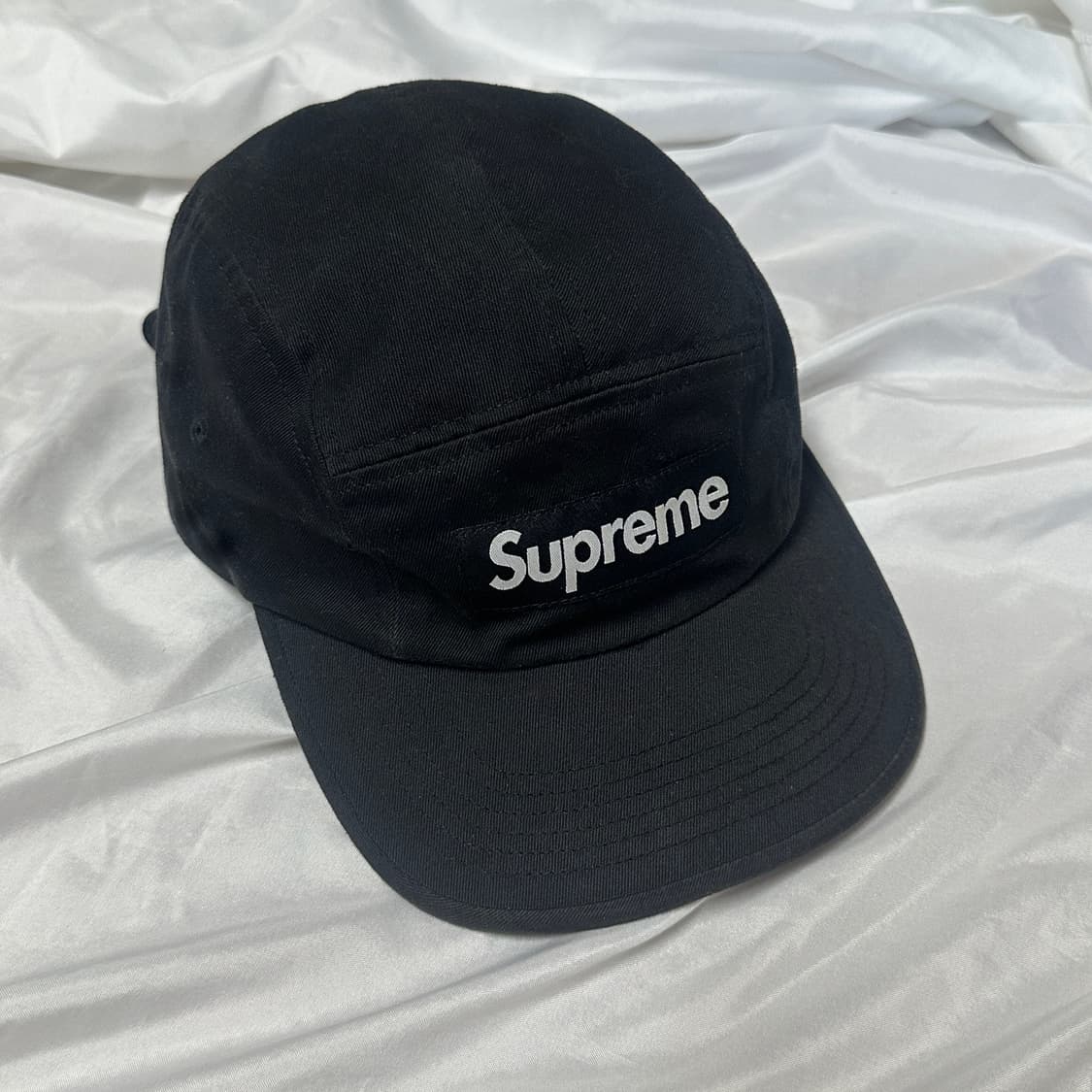 슈프림 워시드 치노 트윌 캠프캡 블랙 모자 상품이미지1