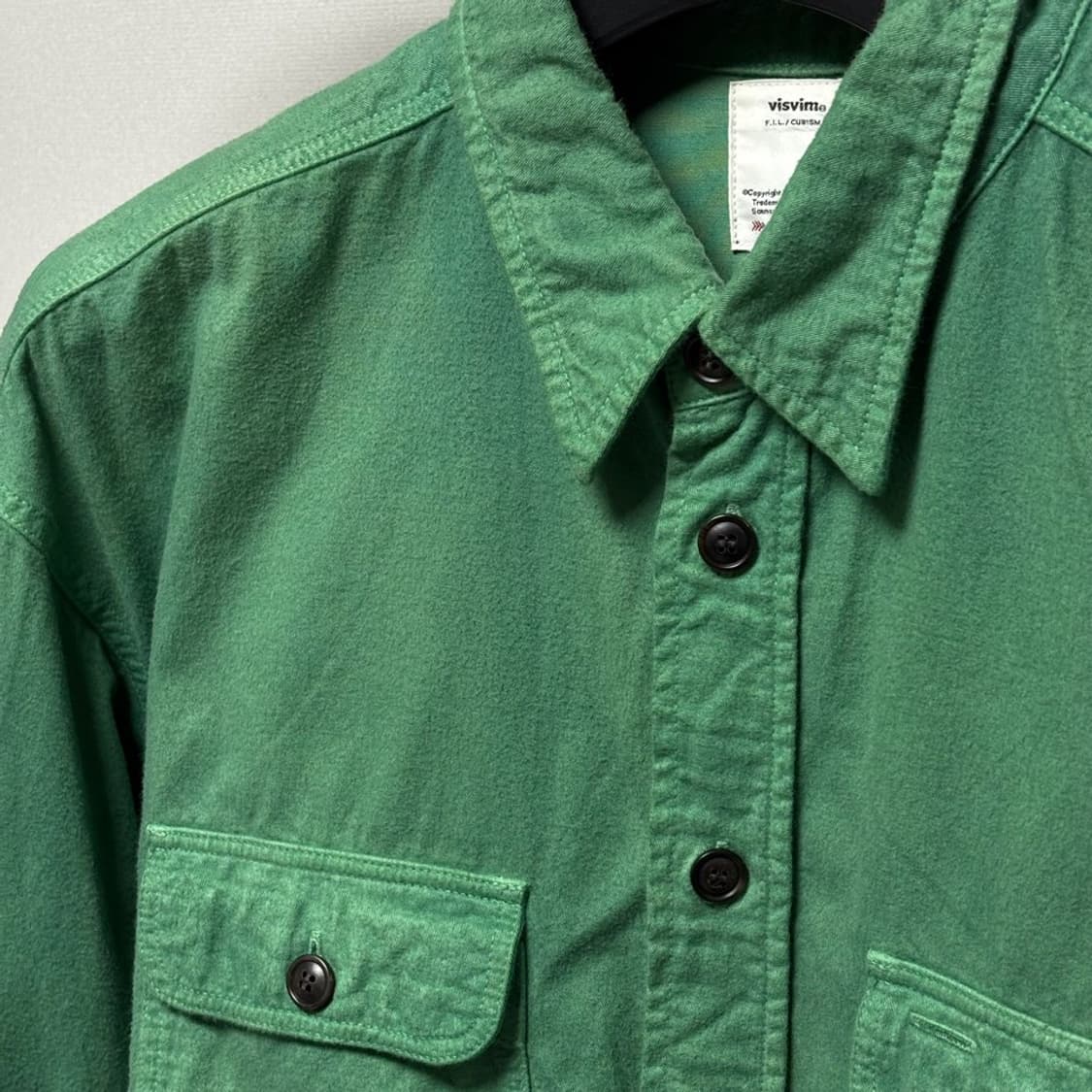 2) 비즈빔 visvim 20ss 럼버 셔츠 언이븐다이 상품이미지2