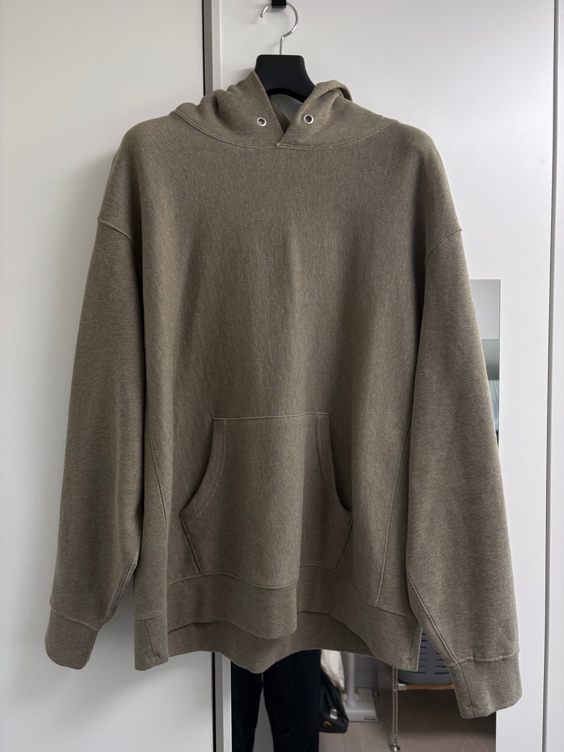 카키스 헤더 스톡 후드 세이지 2사이즈 상품이미지1