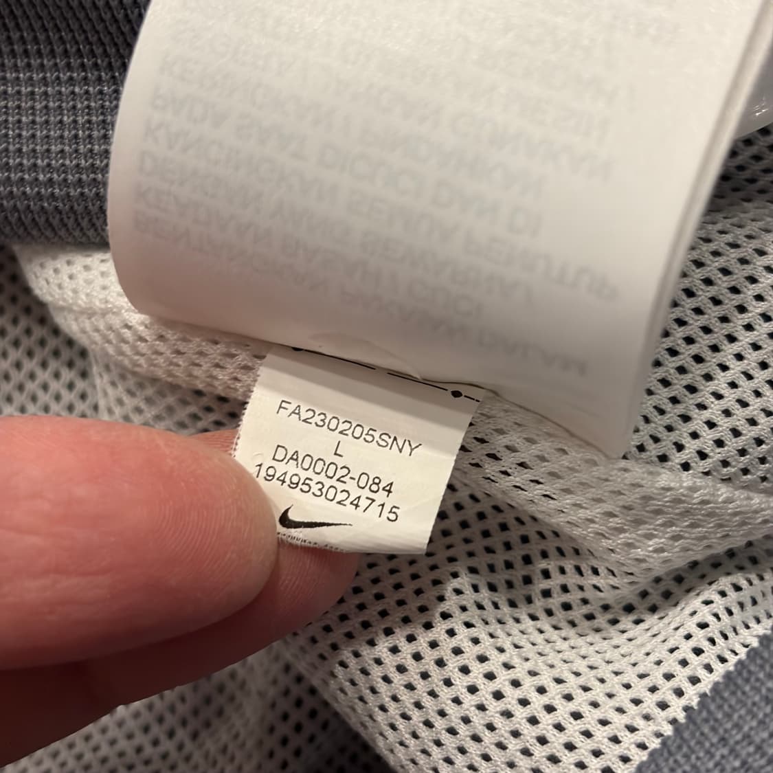 [L] 나이키 윈드러너 바람막이 화이트 회색 후드 자켓 C112 상품이미지8