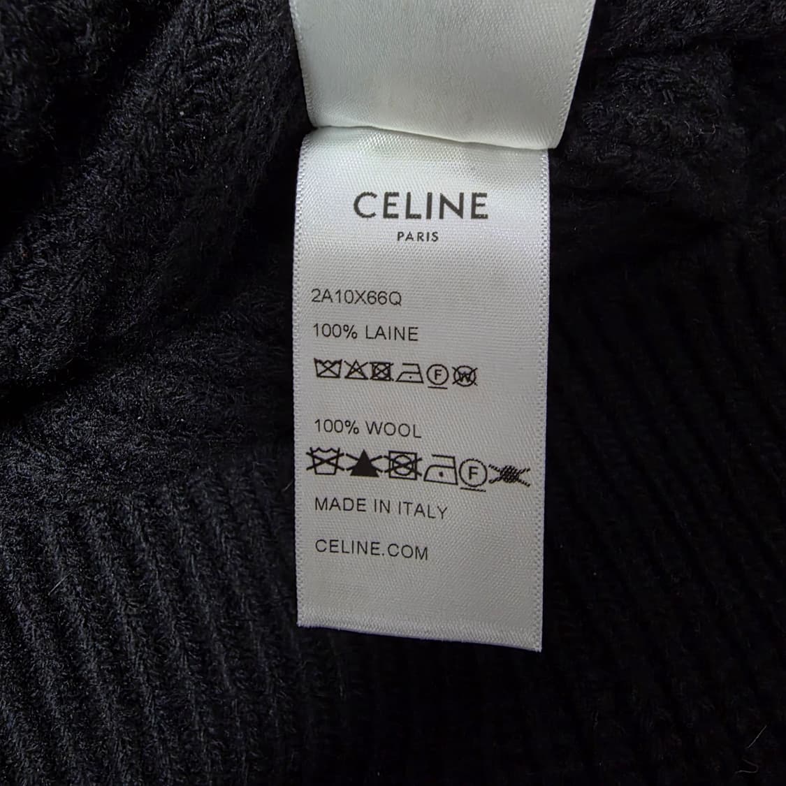 {Xs}[실측M~L]셀린느 리브드 니트 후드티 상품이미지7