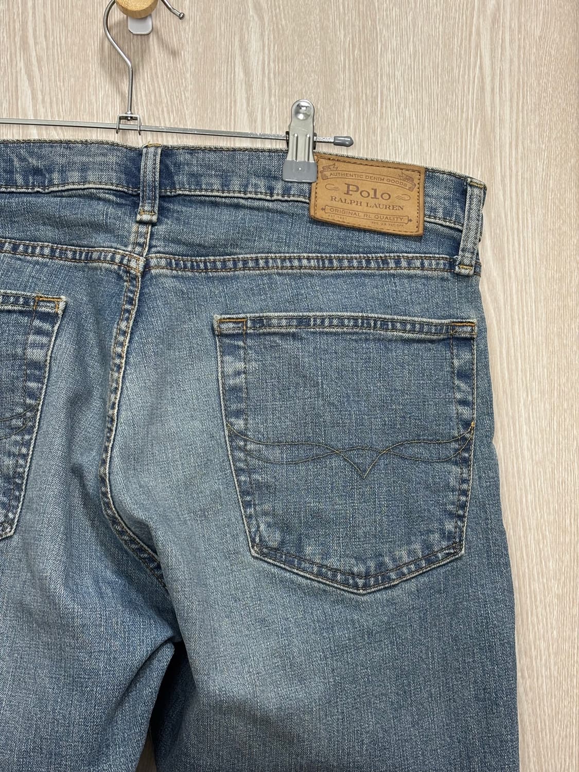 폴로 QR코드 햄튼 스트레이트핏 데님팬츠34" 상품이미지1