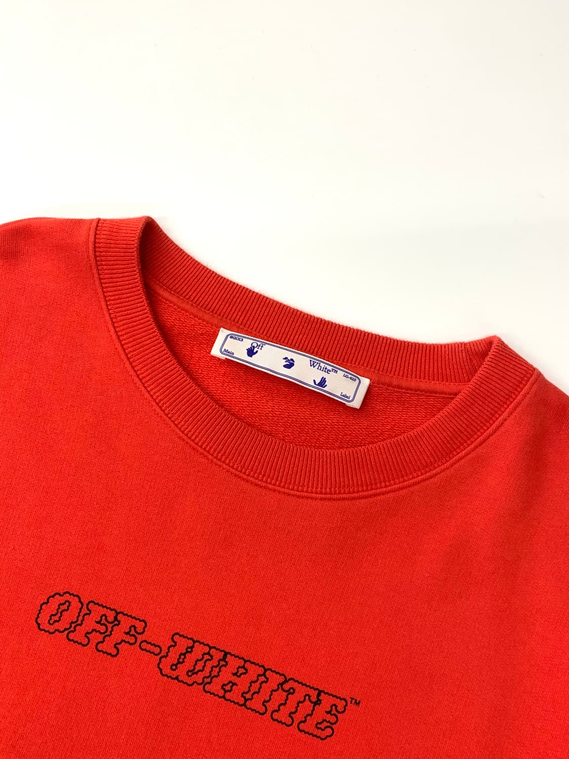 Off white 오프화이트 레드 핑거 맨투맨 상품이미지5