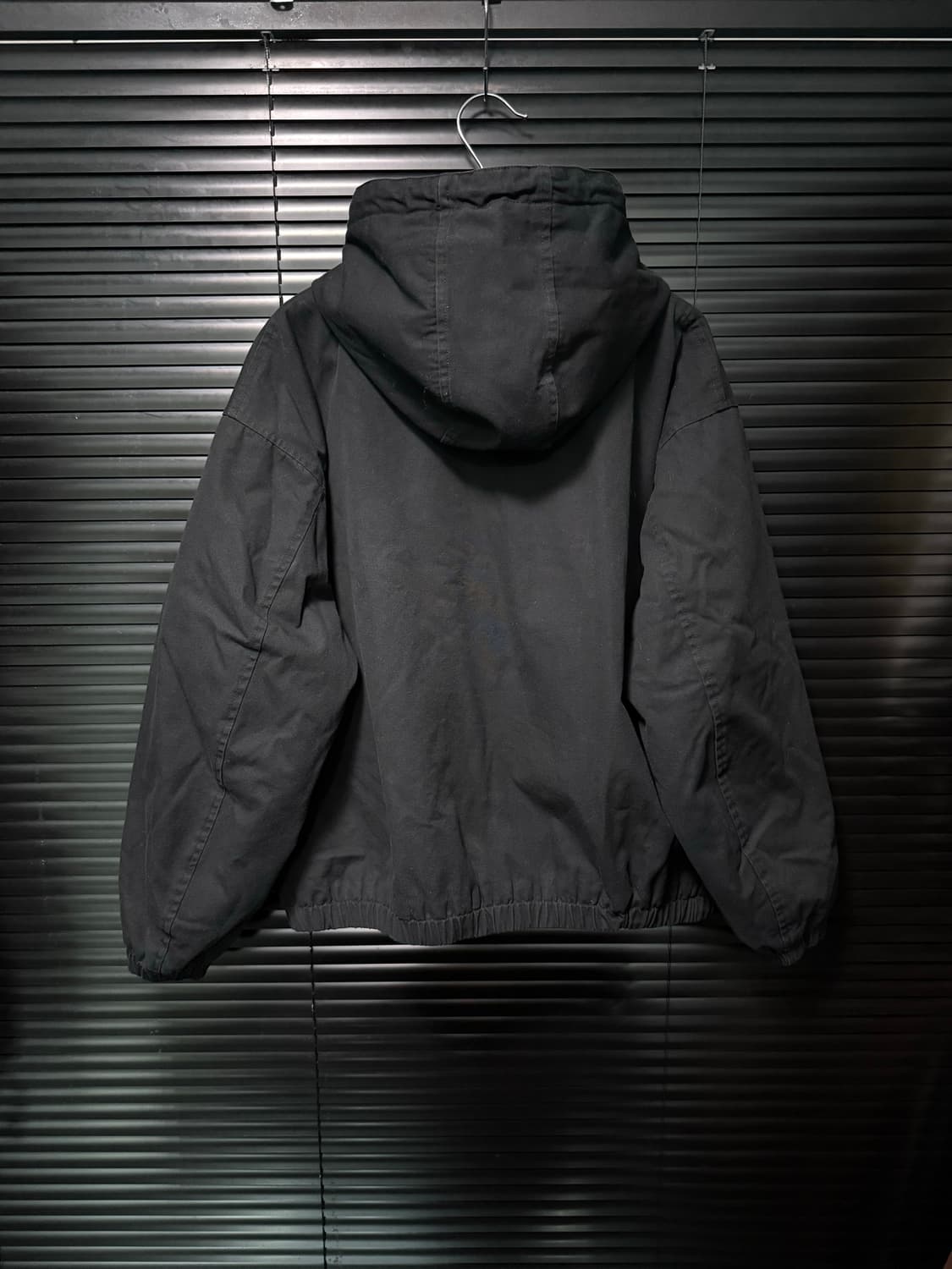 유니클로U 르메르 후드 집업 블루종 워크 점퍼 자켓 L 100 블랙 상품이미지4