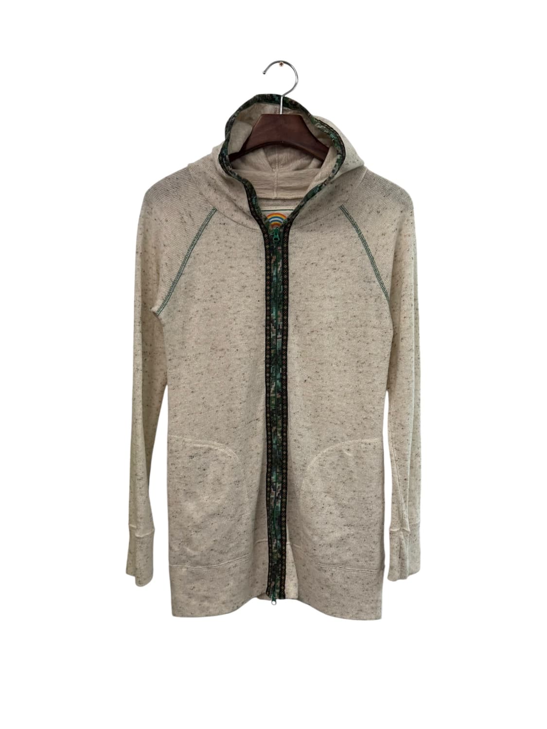 vintage ethnic trim 2-way zip hoodie  상품이미지1