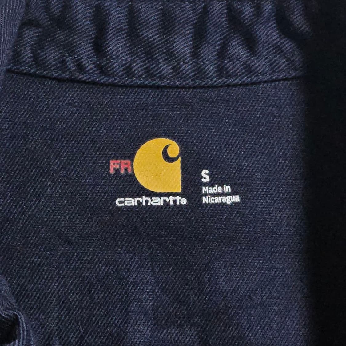 Carhartt 칼하트 네이비 난연 워크 셔츠  상품이미지4