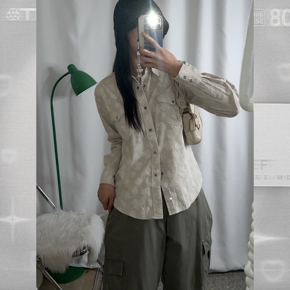 아이보리 코듀로이 플라워 셔츠 상품이미지7