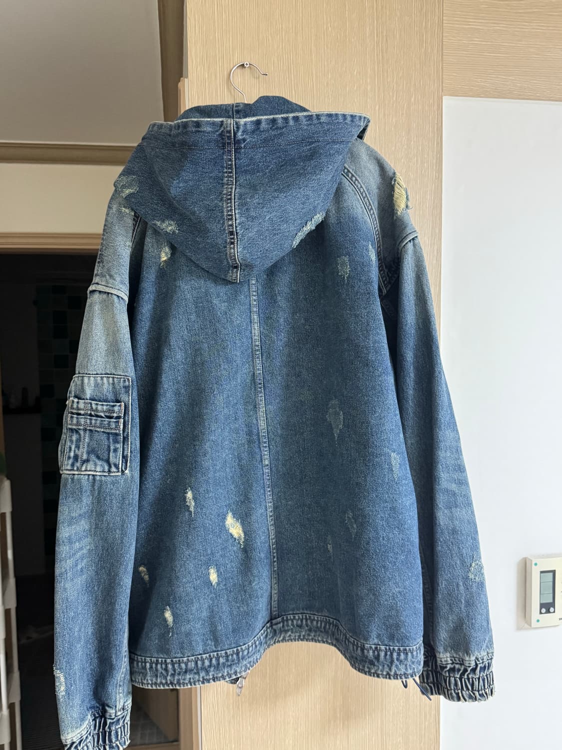준지 24ss 데미지 데님 후드 [L] 팝니다. 상품이미지5