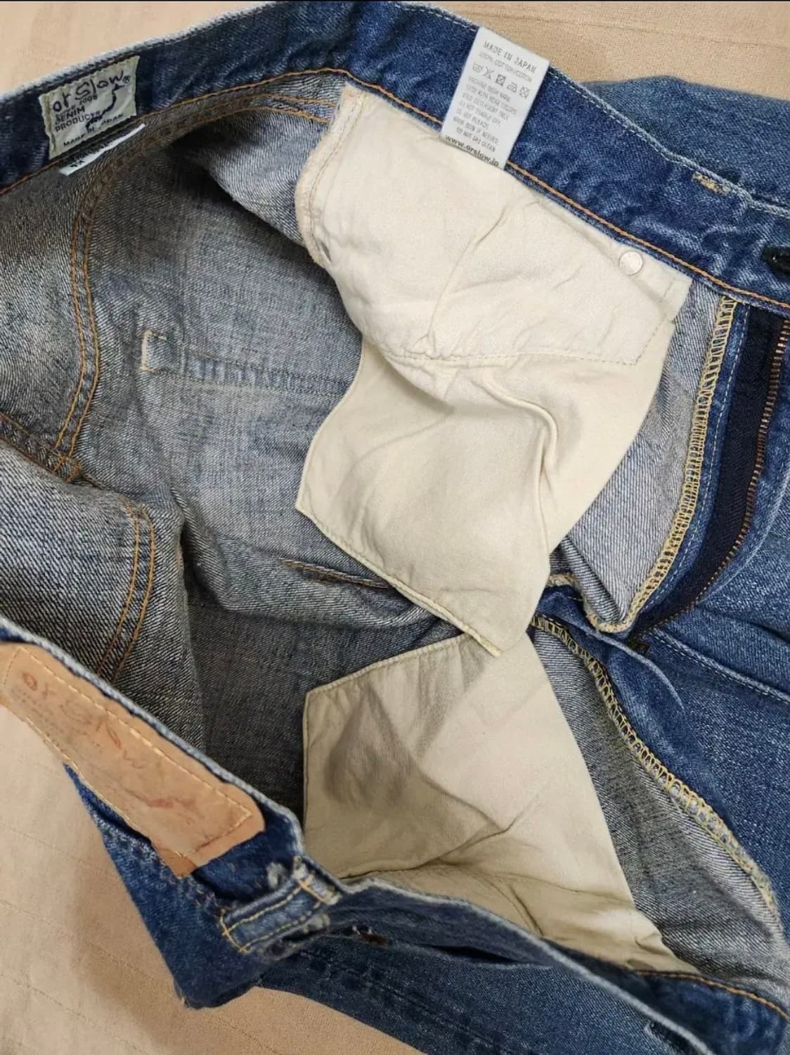 오어슬로우 107 2years 셀비지 워싱진 상품이미지6