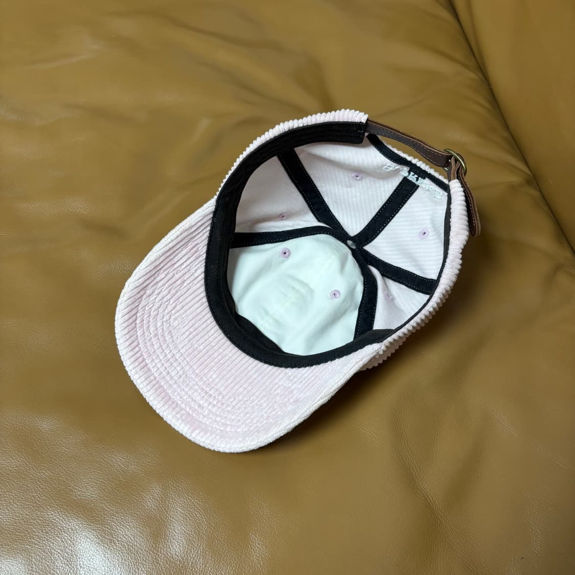 Supreme 슈프림 코듀로이 워시드 핑크 S로고 6패널 볼캡 모자 상품이미지6