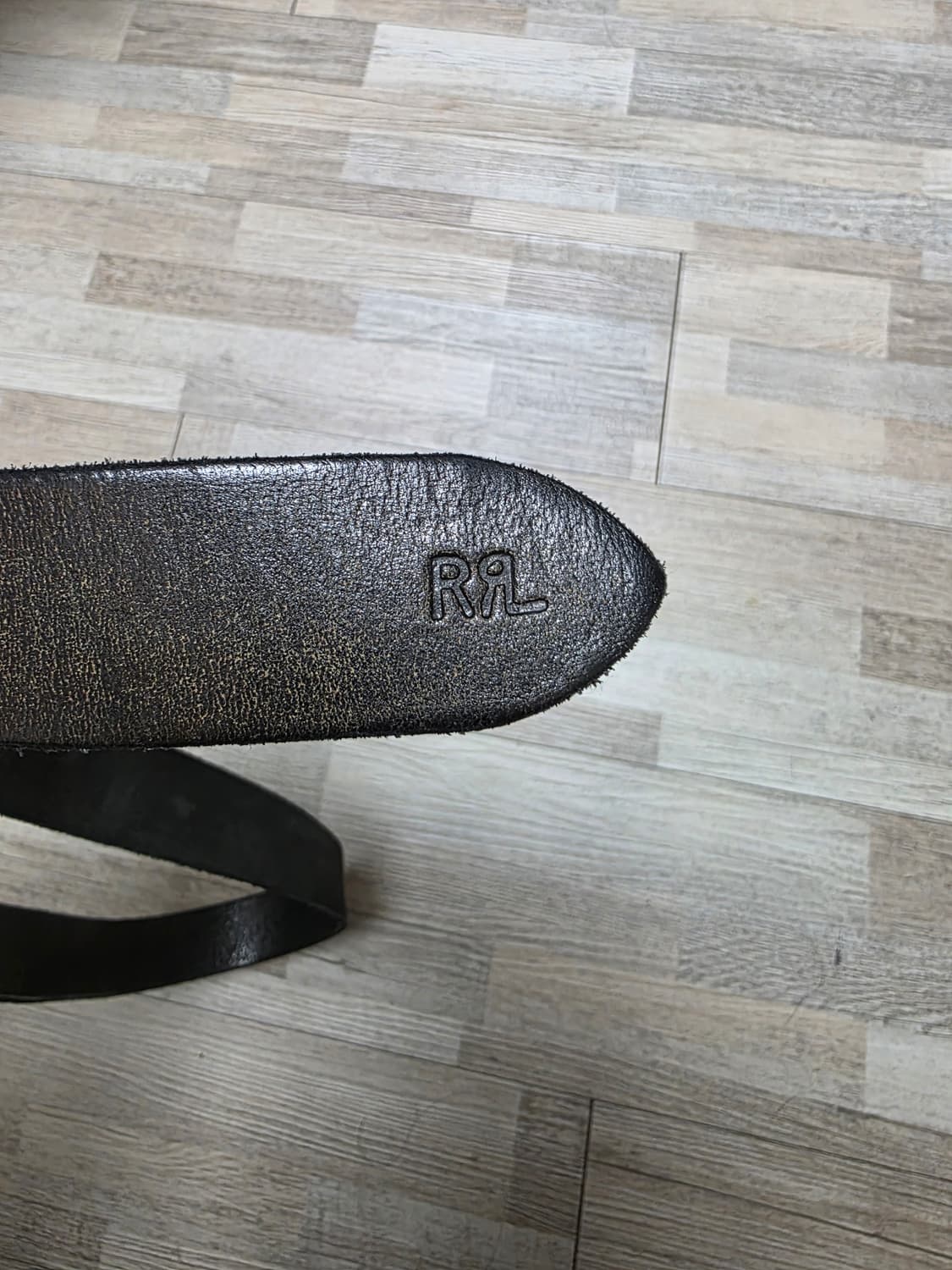 RRL 더블알엘 핸드버니시 블랙 벨트 36사이즈 판매 상품이미지4