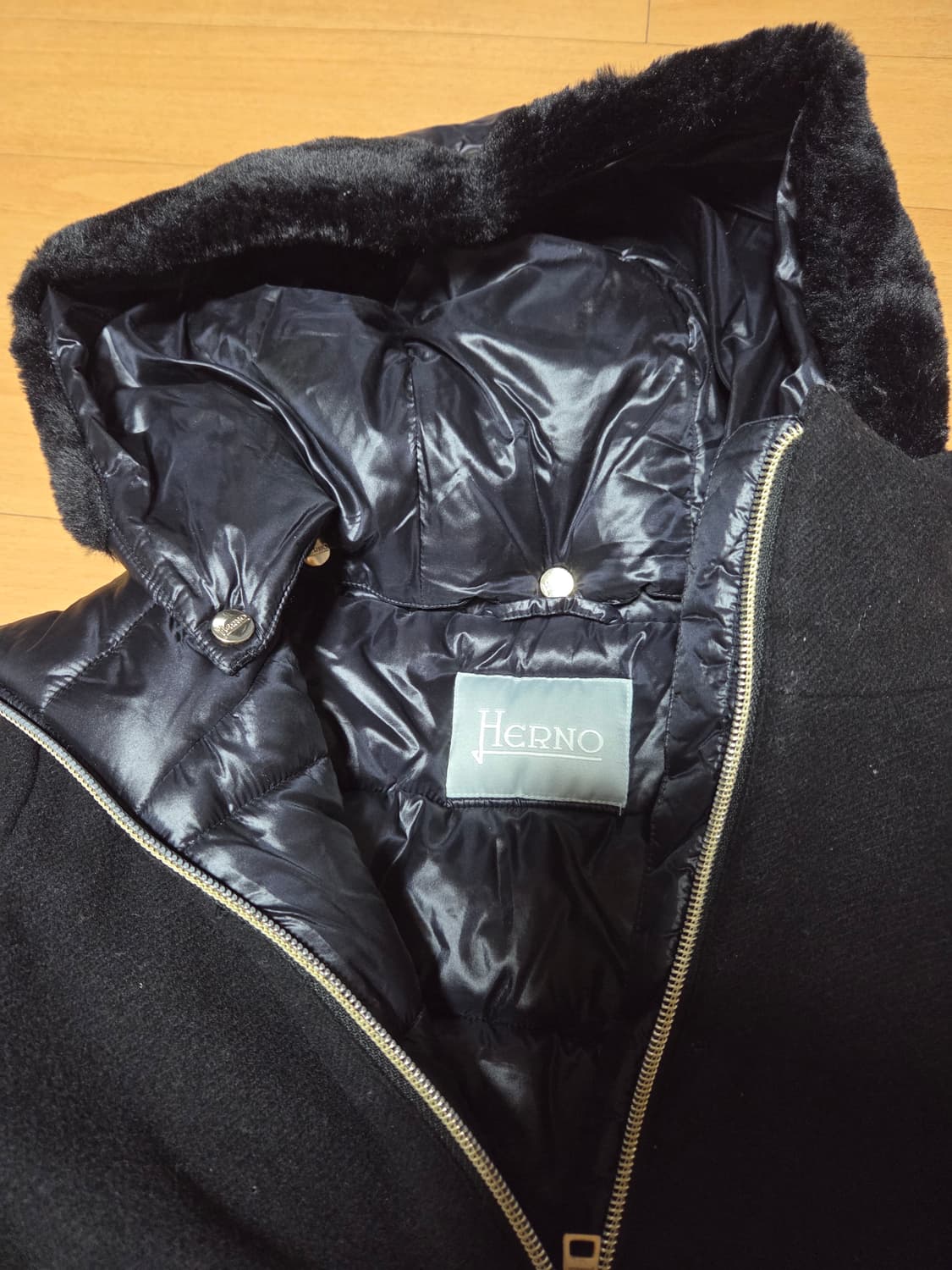 에르노 여아 네이비 퍼 코트 8A
 상품이미지2