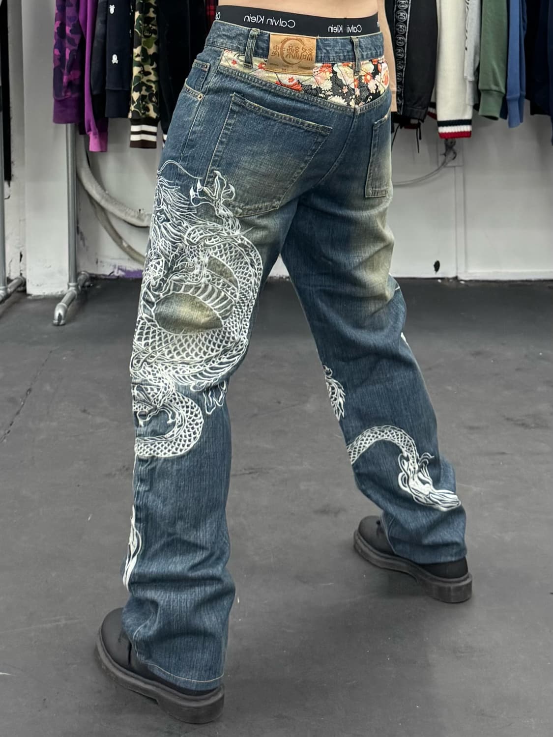 카라쿠리 타마시 오리엔탈 데님팬츠 상품이미지5