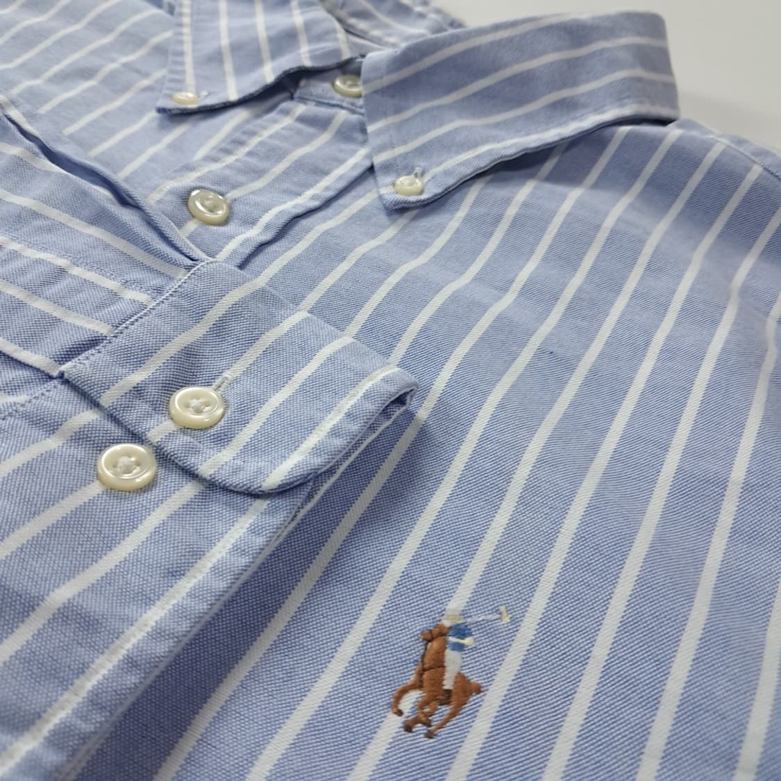 CK865 XL 폴로 00s 블루 스트라이프 셔츠 남방 상품이미지4