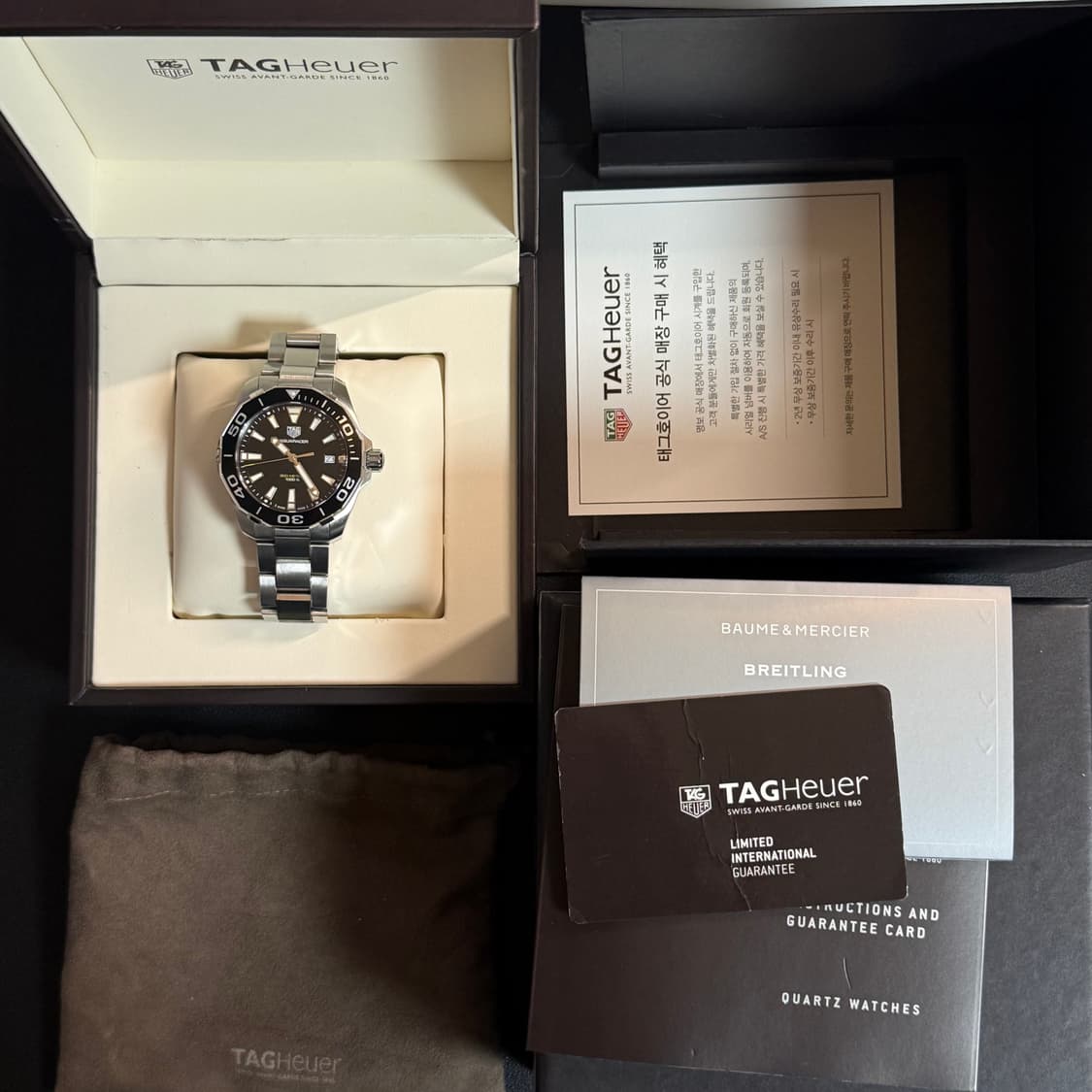 태그호이어 아쿠아레이서 쿼츠 검판 41mm 상품이미지2