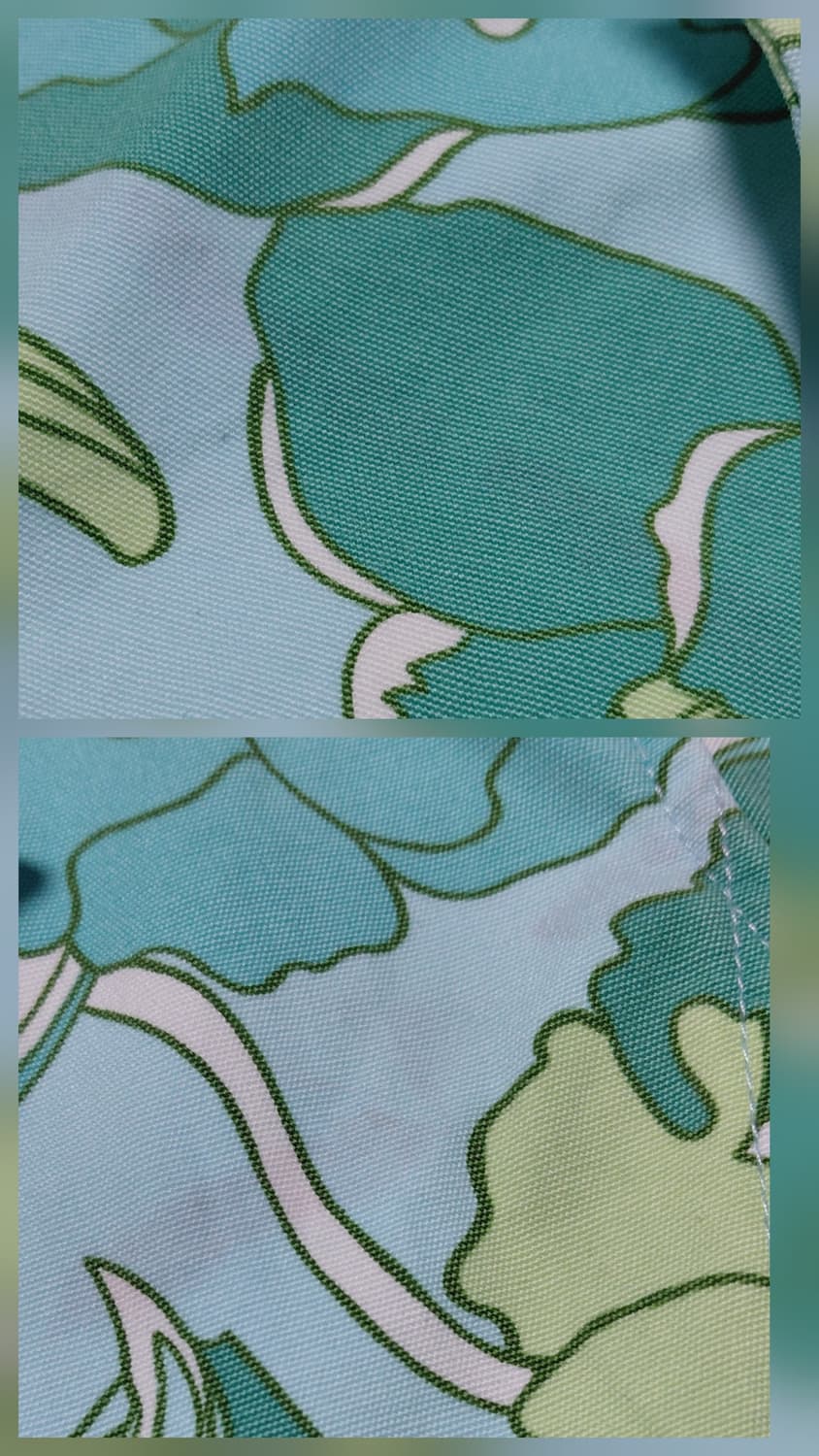 [S] 프렌치 커프(French Cuff) 민트 플로럴 코튼 자켓 상품이미지10