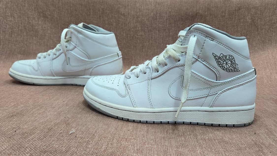 나이키 265mm- 에어 조던 1 미드 화이트 상품이미지4