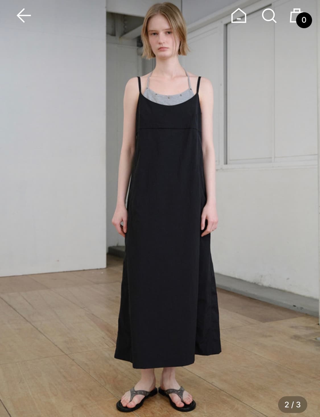 레이브 Jersey Layered Dress VW6M0562 Black 상품이미지2