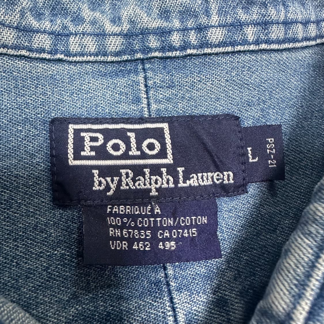 ✨ (바배) 폴로 랄프로렌 올드스쿨 데님 셔츠  상품이미지3