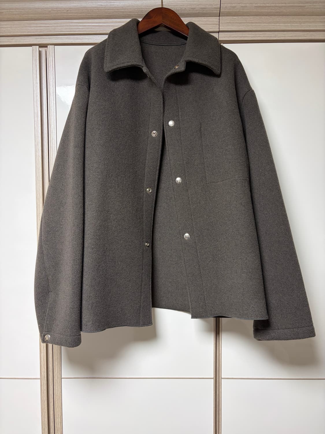 [2] 아프레쎄 A.presse 24fw 캐시미어 블렌드 워크자켓 상품이미지2