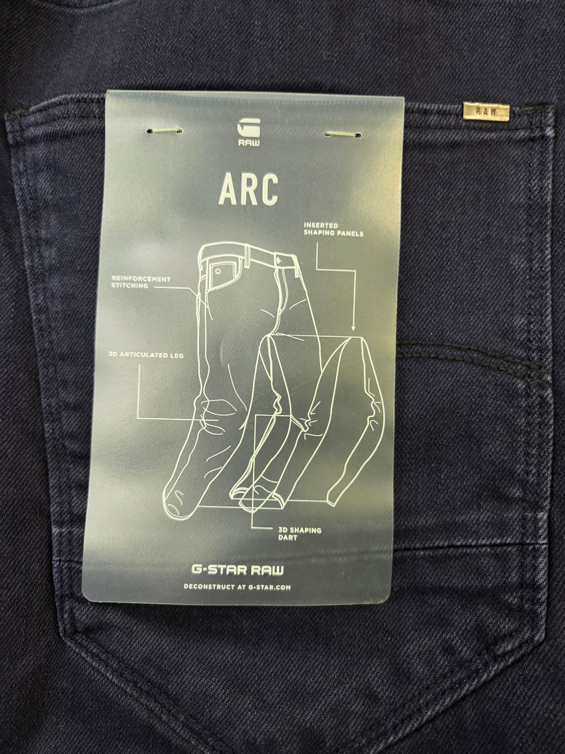 G-Star ARC-R 3D슬림 데님 바지(W32/L32) 상품이미지7