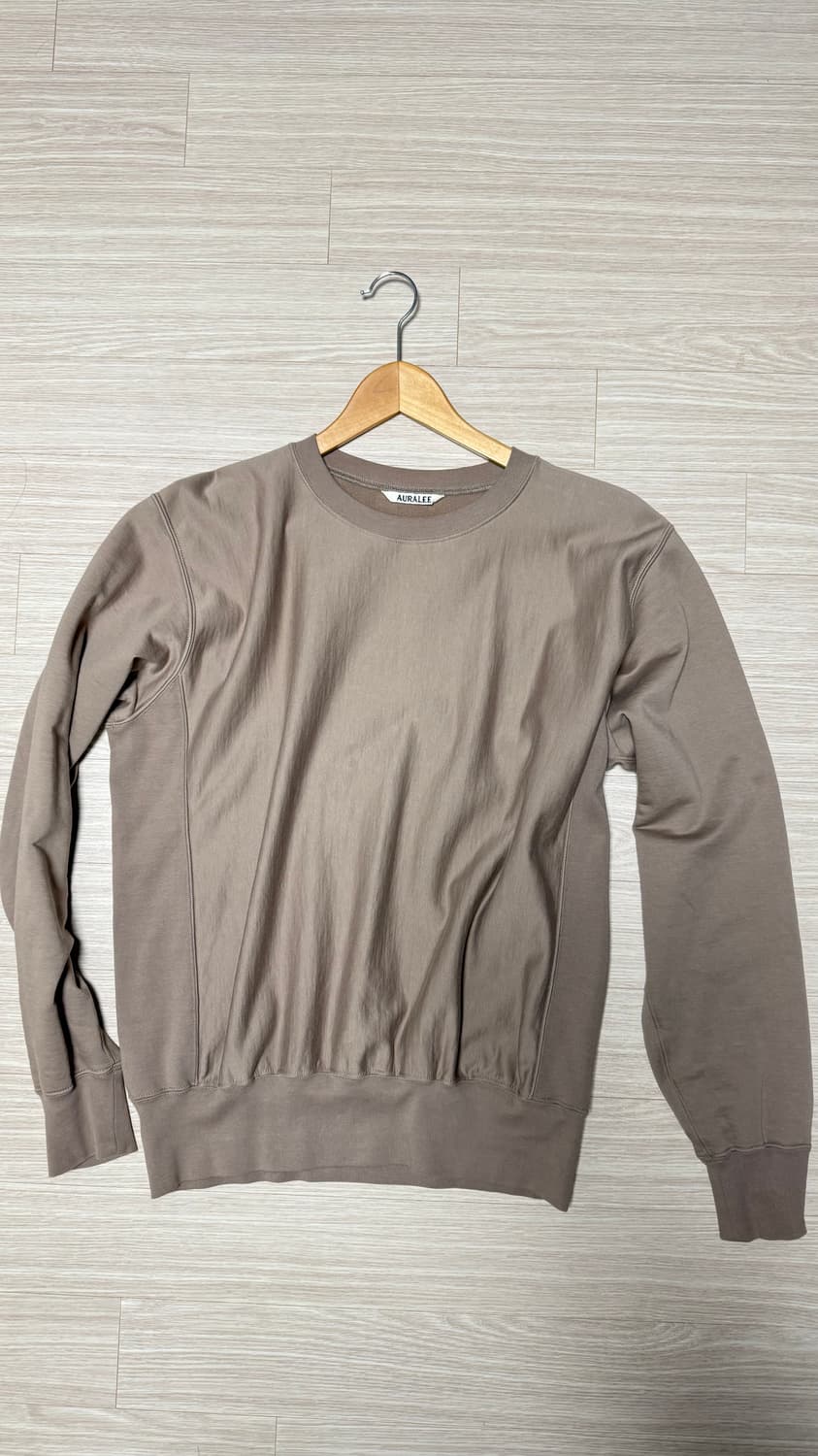 24fw 오라리 하이게이지 스웻 풀오버 상품이미지1