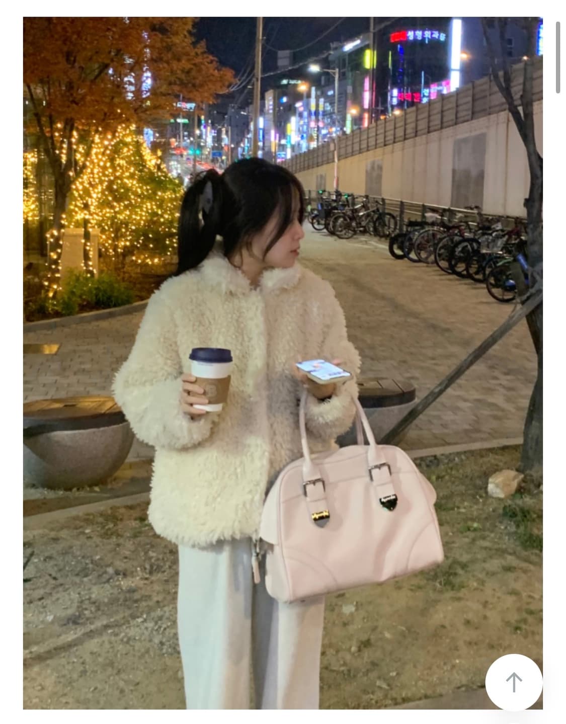 오이니 퍼피 퍼자켓 크림 상품이미지1