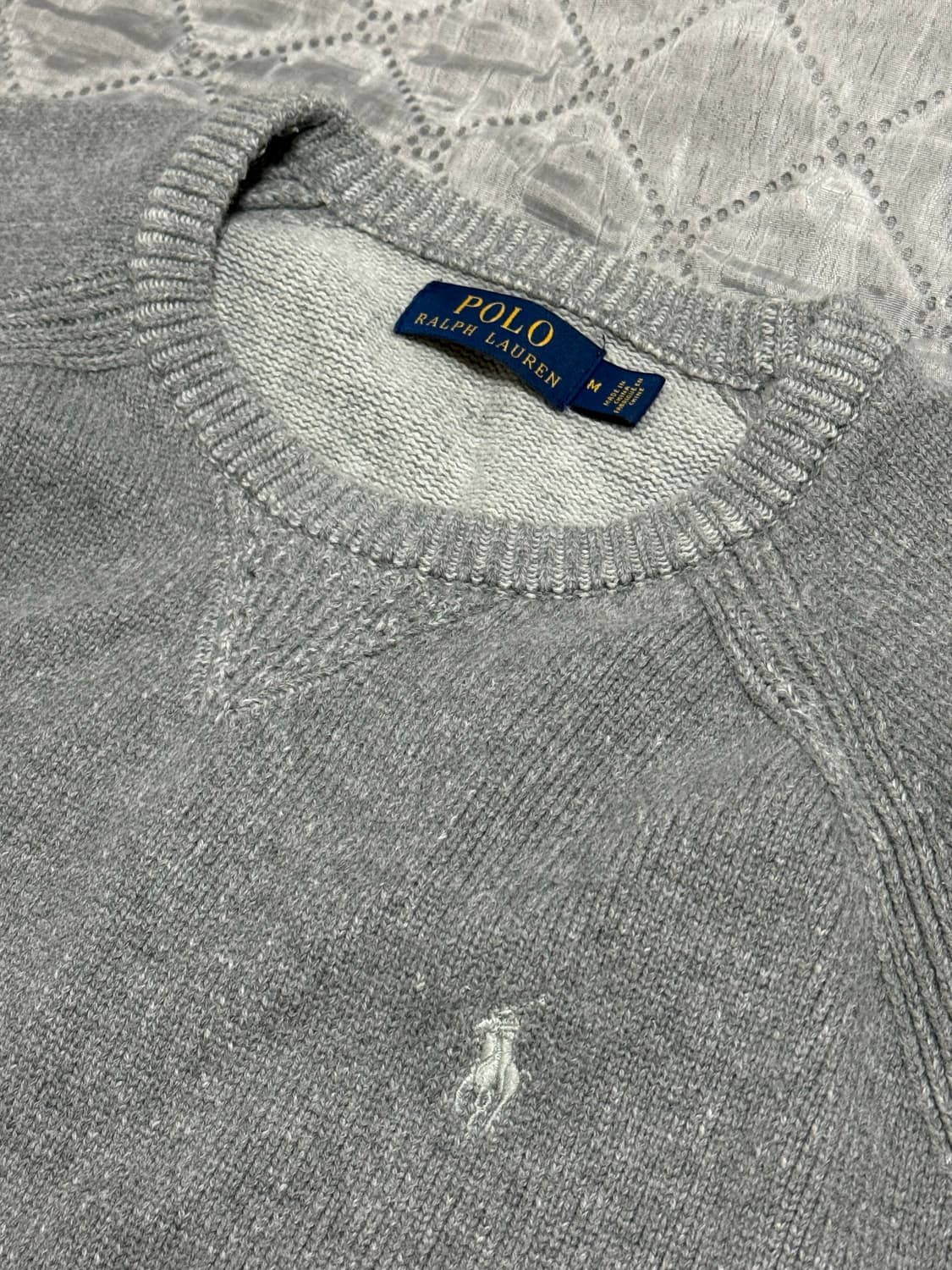 폴로 랄프로렌 그레이 라운드 니트 상품이미지2