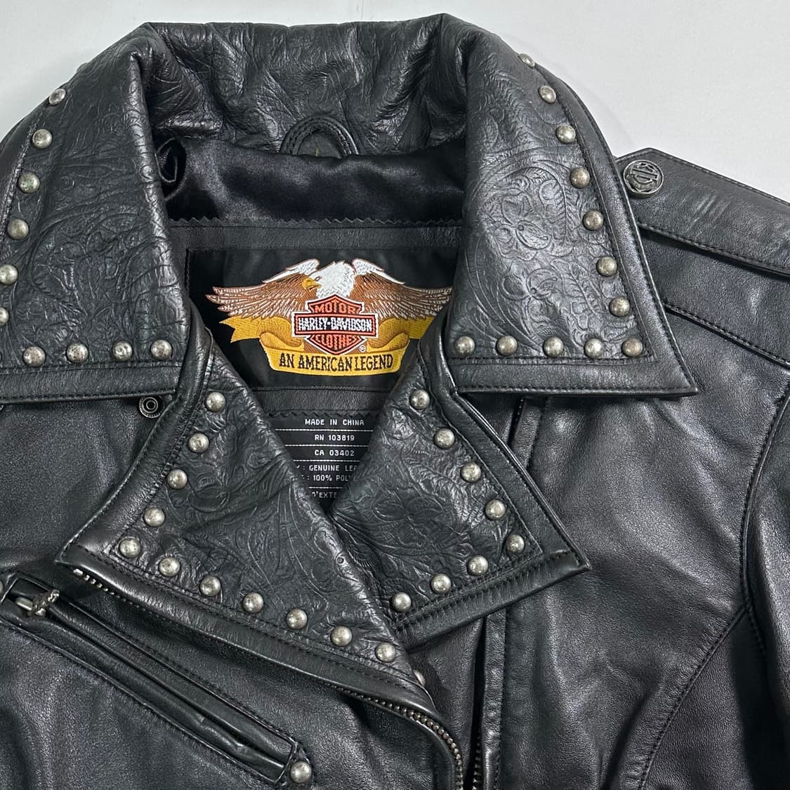 할리데이비슨 터키석 징 더블 라이더 자켓 상품이미지8