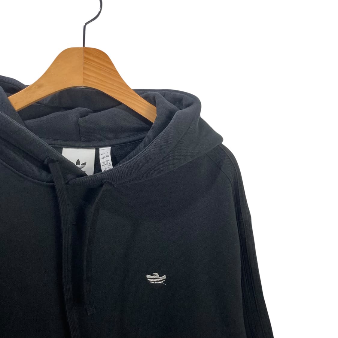 아디다스 사이드라인 블랙 후드 상품이미지3