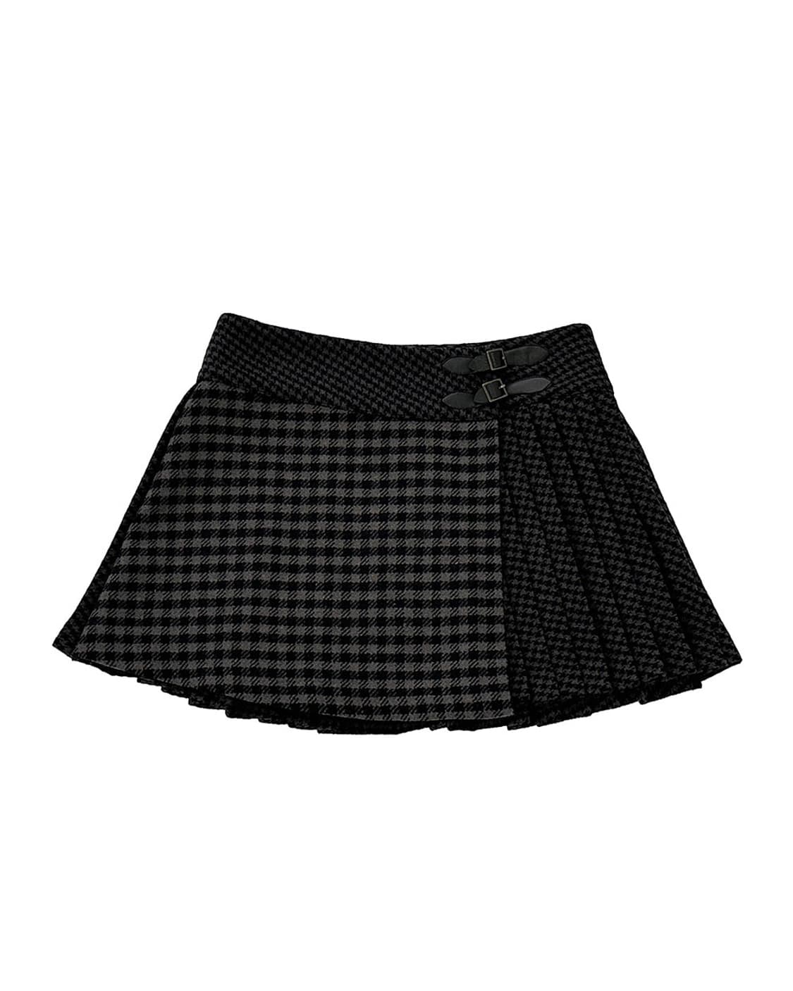 소프트서울 믹스 패턴 랩 스커트 상품이미지1