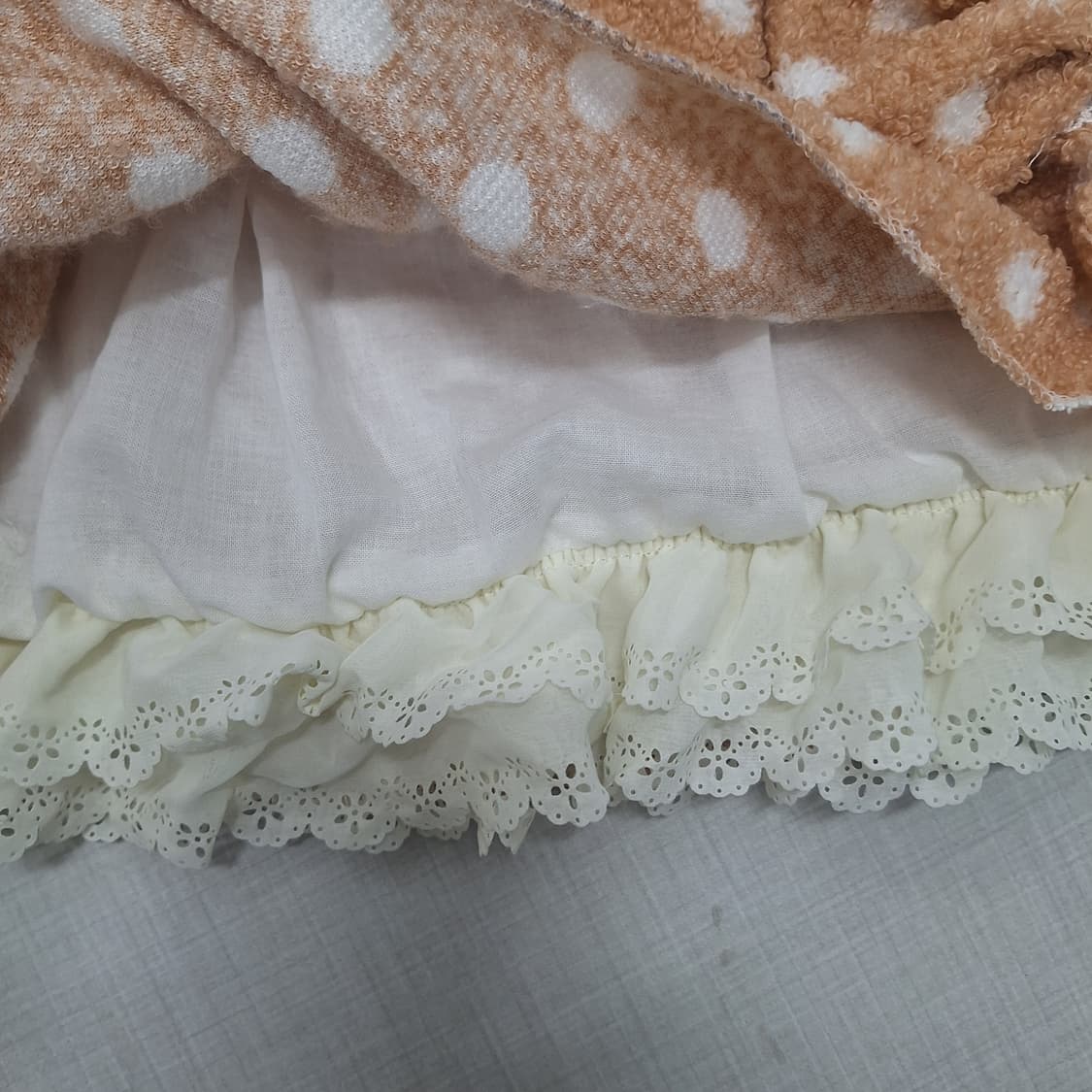 마카롱 스커트 브라운 도트 갸루 히메갸루 라떼갸루 상품이미지5