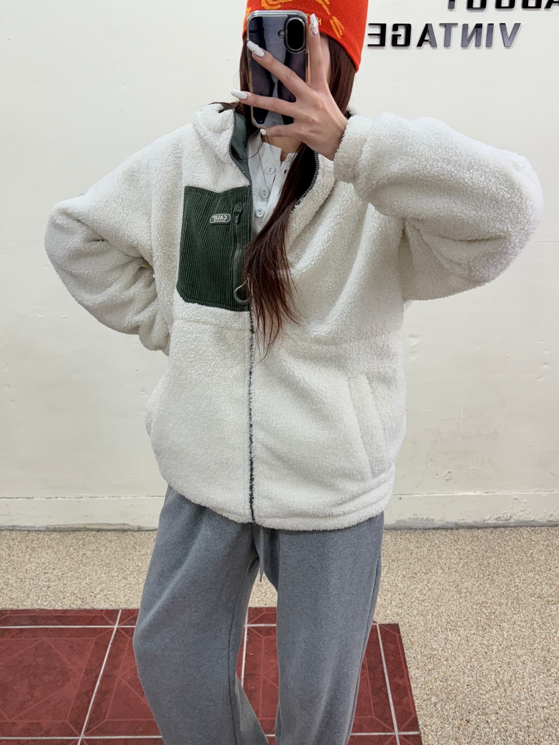 후아유 리버시블 뽀글이 자켓 상품이미지2