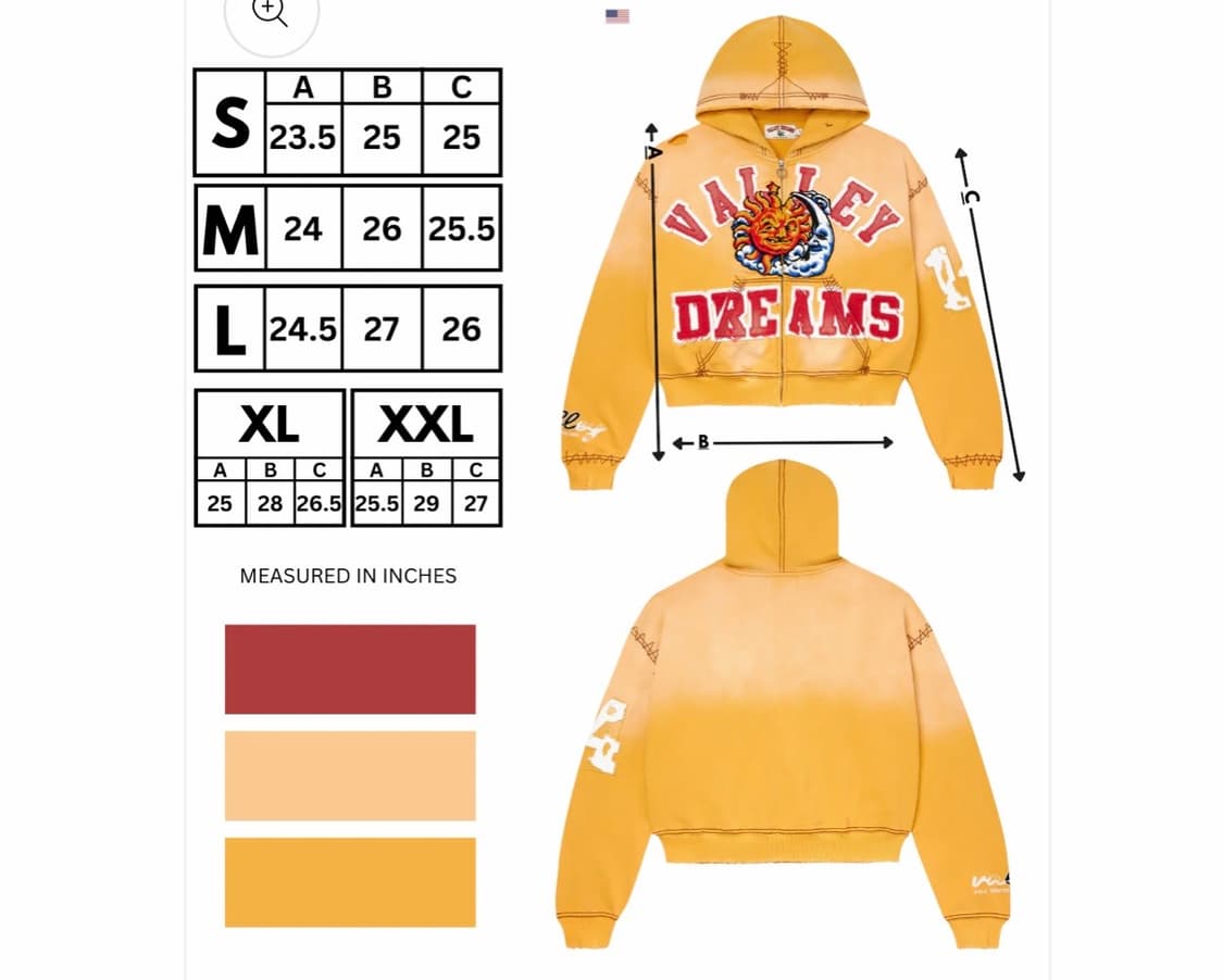 (M) Vale forever sunny 후드집업 옐로우 상품이미지8