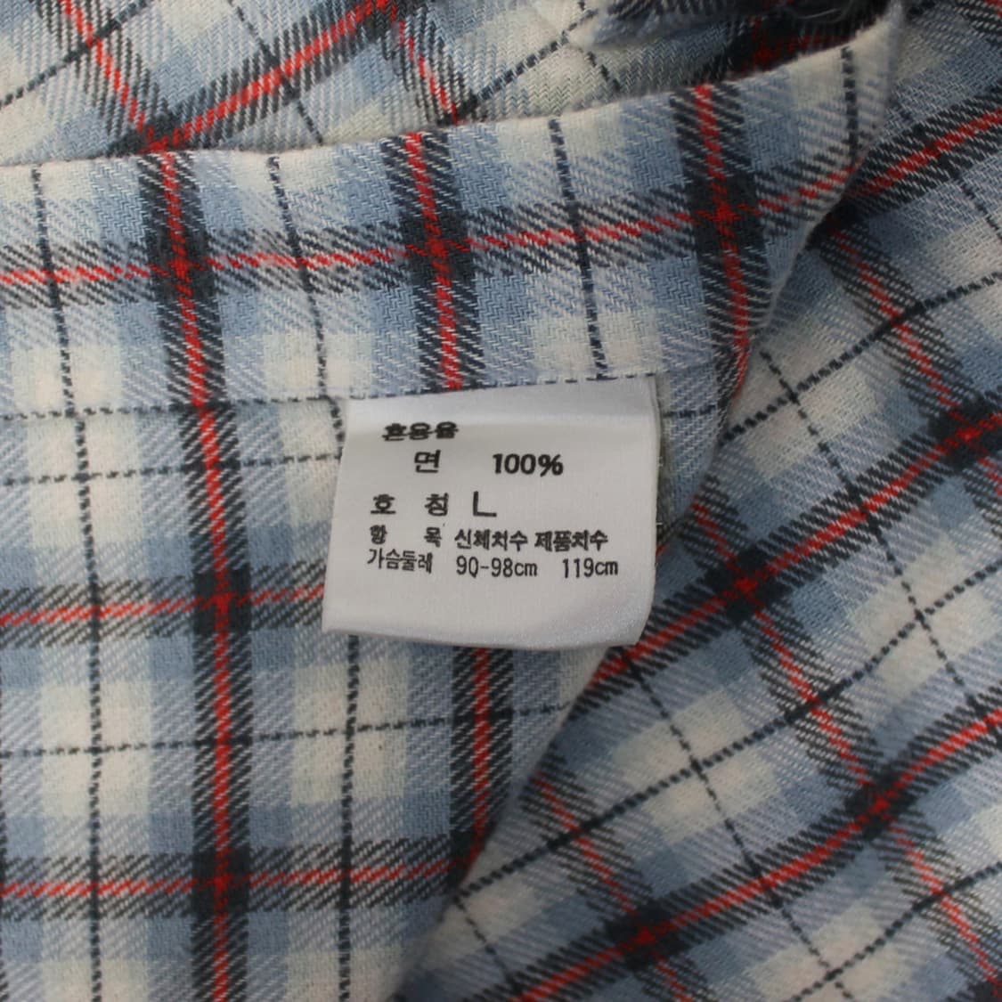 80's Polo 폴로 랄프로렌 (주)에스에치 라이트블루 체크 셔츠 상품이미지4