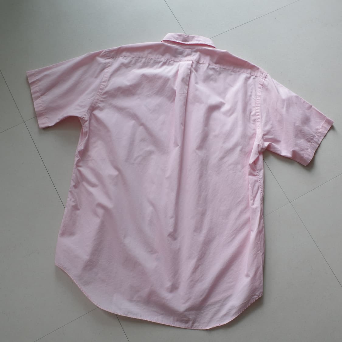 90s 폴로 랄프로렌 블레이크 반팔 핑크 셔츠 (L) 상품이미지7