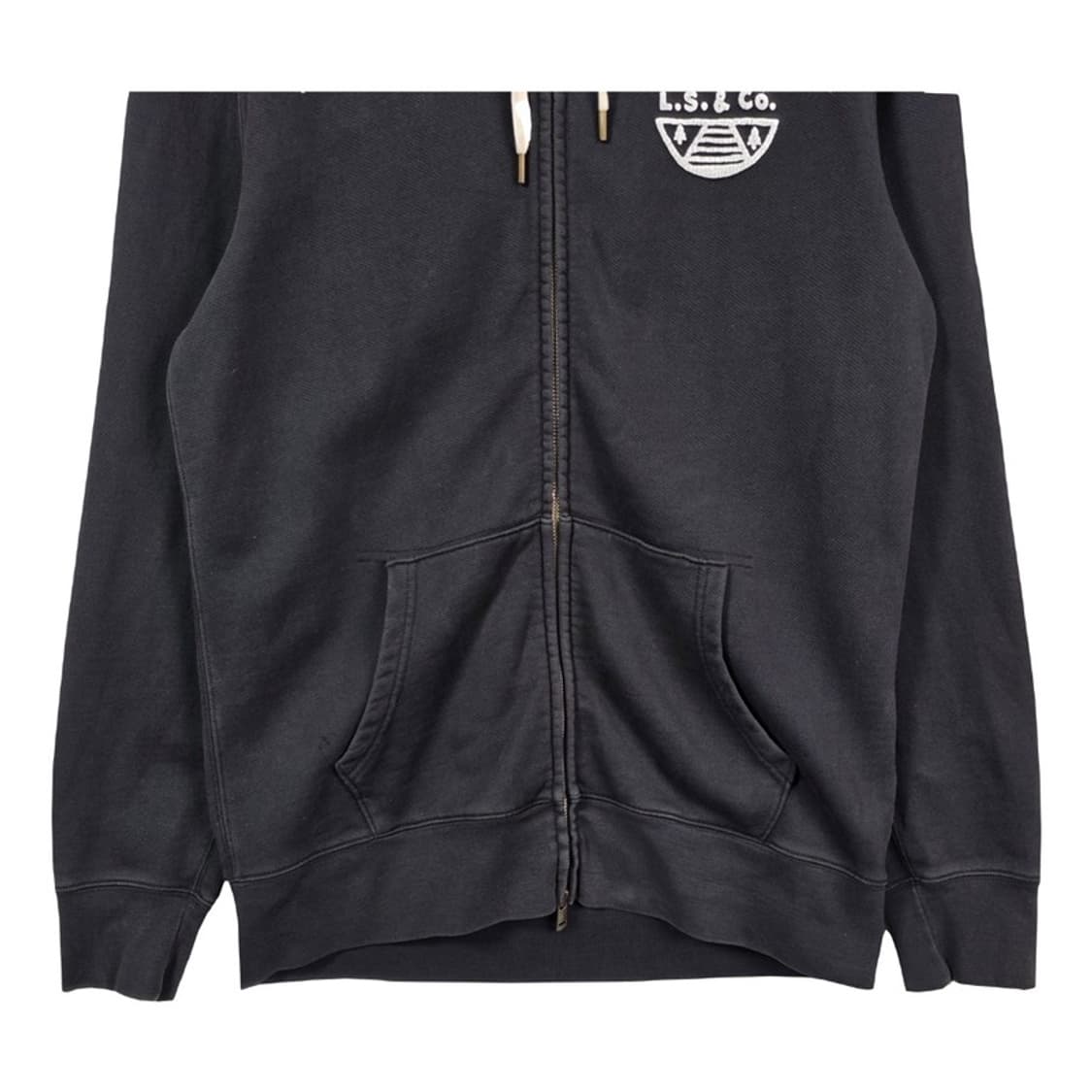 리바이스 서클 로고 빈티지 블랙 후드 집업 L 상품이미지4