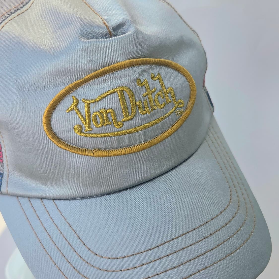 본더 실버x그레이 새틴 메쉬캡 데드스탁 상품이미지5