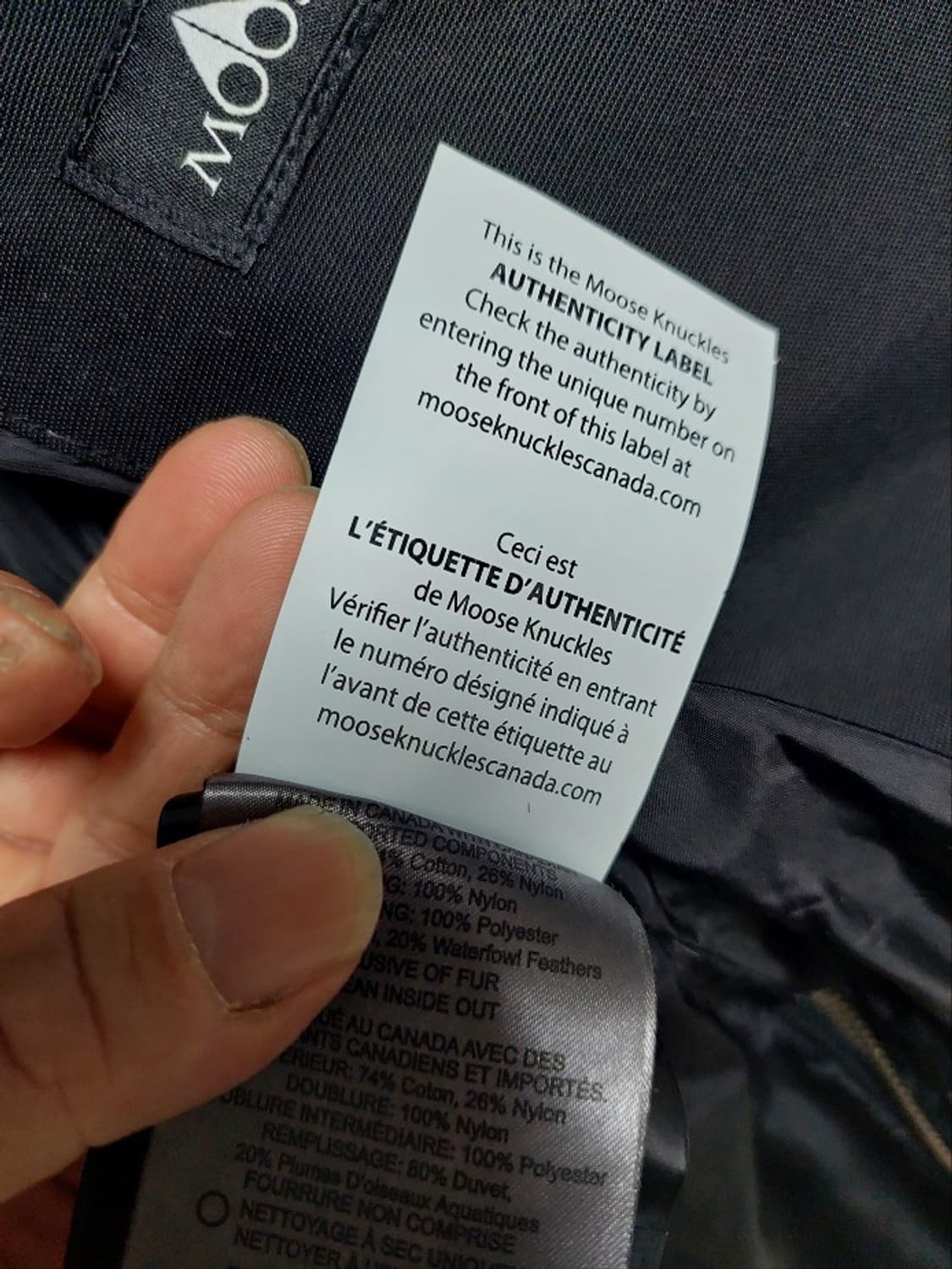 무스너클 쓰리쿼터 블랙 상태최상 패딩 m 상품이미지2